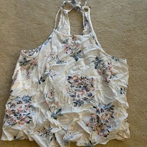 Hollister flower print tank top